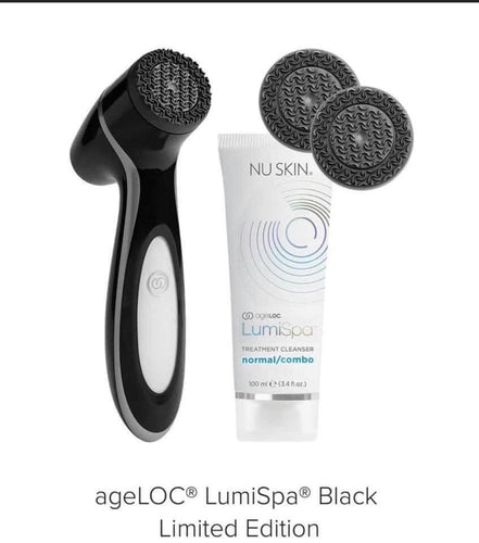 Limited edition Black Lumispa + 2 extra heads and a cleanser