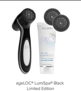 Limited edition Black Lumispa + 2 extra heads and a cleanser